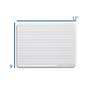 Flipside Ruled Double-Sided Magnetic Melamine Dry-Erase Whiteboard, 9" x 12", 12/Pack (10176)~#|#~B37DC057-2740-4654-A8E04B328D182A53_sc7