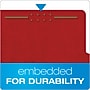 Pendaflex Pressboard Classification Folder, 1-Dividers, 1 3/4" Expansion, Letter Size, Dark Red, 10/Box (23731P)~#|#~B37FD750-70A1-4072-9CF6C9F6C7D90049_sc7