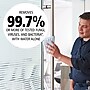 Rubbermaid HYGEN Microfiber Cleaning Cloths, 12" x 12", White/Blue, 600 Cloths/Pack (2134283)~#|#~B3863E88-848B-4ABE-A0303778DF182A0B_sc7