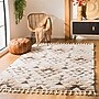 Safavieh Moroccan Tassel Shag Collection 4' x 6' Rectangle Indoor Area Rug, Machine Made, Ivory/Brown (MTS688A-4)~#|#~B394EE81-18D5-445E-9A283358AF609DC8_sc7