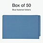 Pendaflex Classification Folder, 3/4" Expansion, Legal Size, Blue, 50/Box (1007058)~#|#~B3952CE7-2888-4B43-AFA5BC157316721B_sc7