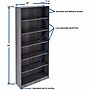 Lorell 84" 6-Shelf Bookcase with Adjustable Shelves, Weathered Charcoal Laminate (LLR69665)~#|#~B3BCC975-77D0-4174-9458197C6C54EA24_sc7