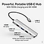 Plugable 4-in-1 USB-C Hub with 4K HDMI, 100W, Silver (USBC-4IN1)~#|#~B3C3137B-CAF0-4FA7-AC5AB43973D024DE_sc7