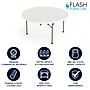 Flash Furniture Elon Folding Table, 59.75" x 59.75", Granite White (DADYCZ152RGW)~#|#~B3C80318-BC3A-4906-962E2967467C4E1D_sc7