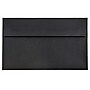 JAM Paper A9 Booklet Envelope 5 3/4" x 8 3/4", Black Linen, 100/Pack (900906807d)~#|#~B3CC00D7-19AA-47A4-ACD0EAFD99886429_sc7