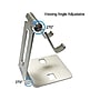 Amer Mounts Adjustable Double-Axis Mobile/Tablet Stand, Silver (EZPAD20-01)~#|#~B3E7936C-488C-4A3C-90A0D16AFB333EFB_sc7