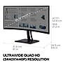 ViewSonic ColorPro 34" Curved 75Hz LED Monitor, Black (VP3456A)~#|#~B3F9B1EA-C104-4171-B610E65010025029_sc7