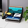 Mind Reader 5-Compartment Metal Mesh File Organizer, Black (MESHBOX5-BLK)~#|#~B4394257-5501-4B91-9847BBB54FBB4619_sc7