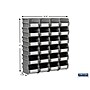 Triton Products LocBin Small Stackable Plastic Storage Bin, 3" x 4.125"x 5.375", 1.15 Qt., Gray, 24/Pack (3-210GRWS)~#|#~B43F1941-1AF6-4C4E-92D18961311C0FA3_sc7