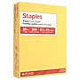 Staples Pastel 30% Recycled Color Copy Paper, 20 lbs., 8.5" x 11", Canary, 500/Ream (14787)~#|#~B4568F5E-E7A3-4976-A6A40EF082534025_sc7