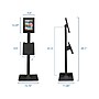 Mount-It! Adjustable Anti-Theft iPad Kiosk with Document Holder, Black (MI-3770B_G10)~#|#~B47E5DE6-5496-4994-B4ABC7C82866C313_sc7