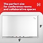 TRU RED™ Magnetic Steel Dry Erase Board, Satin Frame, 5' x 3' (TR61176)~#|#~B498ADE8-3EB3-4ACD-9EDC79DFCDF6BE1E_sc7