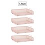 Mind Reader Metal Side Loading Stackable Letter Tray, Pink (DSTACK4-PNK)~#|#~B49C38C9-00DE-4C9C-8B0F64807DC611C5_sc7