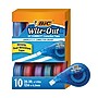 BIC Wite-Out EZ Correct Correction Tape, White, 10/Pack (WOTAP10)~#|#~B4C70DC2-91E9-405E-96037DBD24C0FDAA_sc7