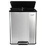 Elama Stainless Steel Indoor Trash Can with Slow Close Lid, 16 Gallon, Silver (938122112M)~#|#~B4C8F258-5364-4B5B-84F6E51DD96E124C_sc7