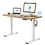FlexiSpot E2 48''W Electric Rectangular Adjustable Standing Desk, Maple/White (E2W4824M)~#|#~B4C9CF28-4256-42A1-B1CED5FA909B63BA_sc7