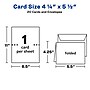 Avery Quarter-Fold Greeting Cards with Envelopes, 4.25" x 5.5", Matte White, Inkjet, 20/Pack (03266)~#|#~B4E6B7E8-10CA-49CB-BD656E2E035600C0_sc7