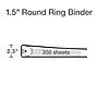 Oxford 1 1/2" 3-Ring Flexible Poly Binders, Assorted, 4/Pack (91091)~#|#~B4F4BD4E-F68E-4EA2-95A81CFF964AC10F_sc7