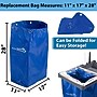 BISON LIFE Kleen Handler Cleaning Cart Replacement Bag, Blue Nylon, 23 gal. Capacity (BPKH-BAG6MM-1B)~#|#~B4FAB335-2214-495E-8AE695ECAE065DB3_sc7