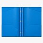 Staples Matte Plastic 2-Pocket Portfolio Folder with Fasteners, Letter Size, Durable and Flexible, Blue~#|#~B51AFCE0-9DE5-4923-92ACD72F5A66CE43_sc7