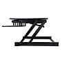 Rocelco 38"W Manual Adjustable Standing Desk Converter, Black (R DADRB)~#|#~B51BB05D-732D-41A4-B15E3D54D7D13F59_sc7