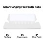 Staples Plastic Tabs, 3.5" x 5/8", Clear Self‑Adhesive Filing Tabs for Binders, Folders & Projects – 50/Pack~#|#~B5247A11-B2CA-42FB-AC2CB089F6E121CD_sc7