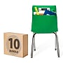 Seat Sack Seat Storage, 18" x 11" x 4", Green, 10/Pack (20119BUNDLE)~#|#~B526264C-267E-4F33-B537C0355BFD01D0_sc7