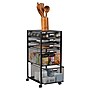 Mind Reader 5-Drawer Mobile Cart with Drawers Laundry Organizer Utility Cart with Wheels, Metal, Black (5TWHEEL-BLK)~#|#~B537AFCE-649A-46F1-A88162436470E1A6_sc7