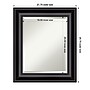 Amanti Art Grand Black Frame Wall Mirror, 25.75" x 21.75" (A42674593058)~#|#~B539740D-F4D6-4F87-84FACF5DC6FC95A5_sc7