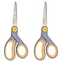 Westcott Titanium Bonded 8" Titanium Heavy Duty General Purpose Scissor, Pointed Tip, Gray/Yellow, 2/Pack (13901)~#|#~B53EC130-E30E-43B6-9C1AB6C4C0FB0975_sc7