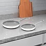 Cuisinart Professional Stainless Steel Skillet Set, White, 2/Set (MW89228NS10NS)~#|#~B5493DFE-2A3B-4A2B-9E76A503C2751392_sc7