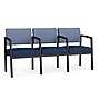 Lesro Lenox Steel 3-Seat Tandem Seating, Patriot Plus Imperial Blue/Chambray Light Navy (LS3103.SBK-02CHLN.03PPIB)~#|#~B566DEF4-1FFB-48A6-8690F8EFB0482EBC_sc7