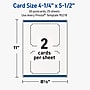 Avery Rectangle Scalloped Edge Matte Blank Card, White, 50/Pack (19479399809)~#|#~B56E714C-E850-485B-90D952657B2E5D9A_sc7