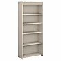 Bush Furniture Fairview Collection 69"H 5-Shelf Bookcase with Adjustable Shelves, Antique White Laminated Wood (WC53265-03)~#|#~B5724874-42EC-4FD9-A392DED0B16D374C_sc7