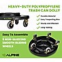 Alpine Industries Round Trash Can Dolly, 500 lb. Weight Capacity, Black (471-32-DOLLY)~#|#~B599A14E-C76B-47A5-8F4C0FC375496FDF_sc7