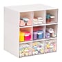 Mind Reader 9-Compartment Plastic Craft Organizer, White (BOX9-WHT)~#|#~B5A2C0EC-580D-44B6-88369E3A62D32F59_sc7