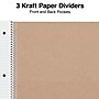 Staples Premium 3-Subject Notebook, 8.5" x 11", College Ruled, 150 Sheets, Brown (TR52123)~#|#~B5CC603A-69E8-496A-81499965CD040EE2_sc7