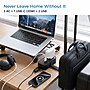 Uncaged Ergonomics Travel Power Strip with USB-C, 3 AC, 2 USB-C (20W), 1 USB-A, 3.4 ft Cord, Black~#|#~B5D9DBFF-F418-44B2-BC1EE1BBDD4B7868_sc7
