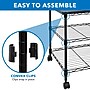 Mount-It! 3-Shelf Steel/Laminate Large Printer Cart with Wheels, Black (MI-7856)~#|#~B5FCED79-7452-4957-9080BF0BF573EDED_sc7