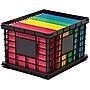 Iris Stacking Plastic File Crates, Letter/Legal Size, Black (270010/200309)~#|#~B6168DEE-765B-424B-9C833A0DBCAFB16A_sc7