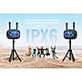 Worryfree Gadgets Party Box Wireless Bluetooth Portable Speaker with 2 Mics & Tripod, Water Resistant, Gray (WPB2-GRY)~#|#~B61AB99D-1781-4A1F-81C1ADDE92B39BC9_sc7