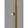 Adesso Gio 56"H Antique Brass Floor Lamp with White Glossed Glass Shade (3305-21)~#|#~B65BD95C-9AB0-4E96-8785BB896C462AF8_sc7
