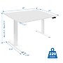 Mount-It! Dual Motor 48"W Electric Rectangular Adjustable Standing Desk, White (MI-18119)~#|#~B66A23B1-DF76-4D80-8F4E2DDA9619D42E_sc7