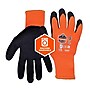 Ergodyne ProFlex 7401 Winter Work Gloves, Fleece Lined, Latex Coated Palm, 13 Gauge, A5 Cut Level, Orange, Medium, 12/Pack~#|#~B68CAA13-1CDB-436A-BE7CE23EAB8B8E8A_sc7