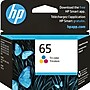 HP 65 Tri-Color Standard Yield Ink Cartridge, Prints Up to 100 Pages (N9K01AN#140)~#|#~B699C754-C8A0-4EEA-BA5789F26638F47F_sc7