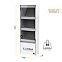 Mount-It! Elora 3-Battery Wall Charging Cabinet for MedHub Cart Batteries with Smart LED Indicators and UV Technology (MI-16059)~#|#~B7141514-5011-4E4C-AC6E43F76BF4CB14_sc7