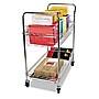 Alera 2-Shelf Wire Mobile Mail Cart, Chrome (ALEMC343722CR)~#|#~B7359F81-A38C-4EDC-998261F81E5B540C_sc7