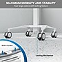 Mount-It! MedHub Mobile Medical Cart Workstation with Drawers, Laptop Arm, and Locking Caster Wheels, White/Grey (MI-16027)~#|#~B74F3F9F-3E6B-4563-A84A38FB06E7C250_sc7