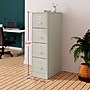 Staples Heavy Duty 4 File Drawer Vertical File Cabinet, Gray, Letter, 26.5"D (13445D)~#|#~B75D4946-0B90-4B9F-91060E5527EC0D22_sc7