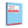 Staples Pastel 30% Recycled Color Copy Paper, 20 lbs., 8.5" x 11", Blue, 500/Ream (14786)~#|#~B75E5A95-86DE-4769-82B519E16BAEBE07_sc7